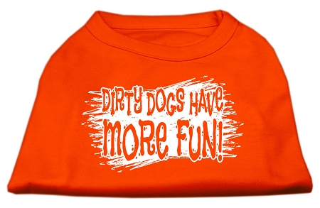 Dirty Dogs Screen Print Shirt Orange Lg